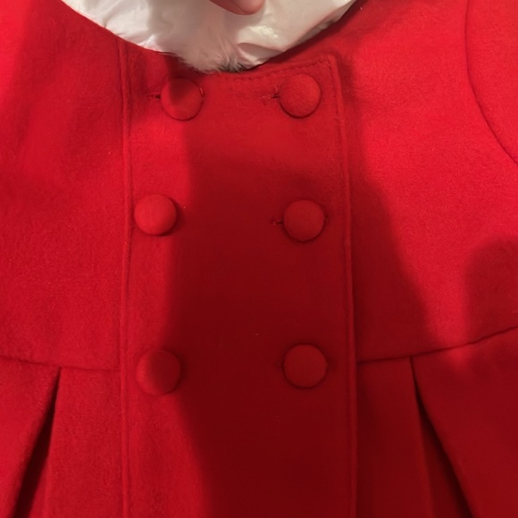 Red holiday coat - Picture 2 of 5
